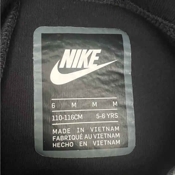 Nike Sportswear Black Tech Fleece Full-Zip Set Little Kids Size 5-6 Medium - Picture 4 of 7